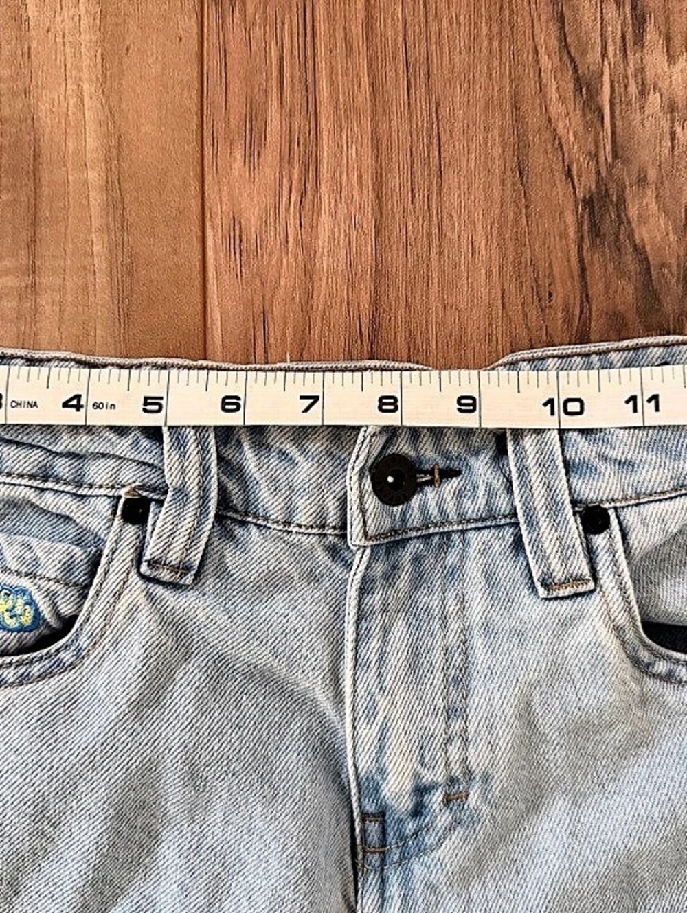 Empyre Youth Baggy Light Wash 100% Cotton Jeans Waist 24 or size 8 - Picture 9 of 9